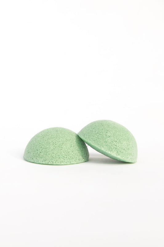 GREEN TEA KONJAC SPONGE BIODEGRADEABLE (2 Pack)